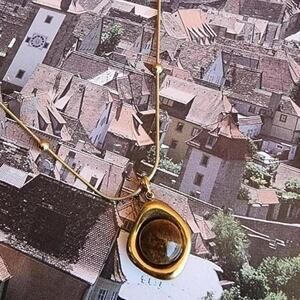 Gold tigers eye necklace